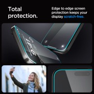 SZKŁO HARTOWANE SPIGEN GLAS.TR ”EZ FIT” IPHONE 15 PRO MAX CLEAR