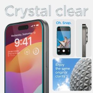 SZKŁO HARTOWANE SPIGEN GLAS.TR ”EZ FIT” IPHONE 15 CLEAR