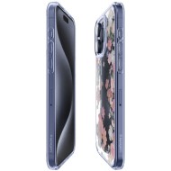 Удароустойчив твърд кейс за iPhone 15 Pro от Spigen Ultra Hybrid - Blossom