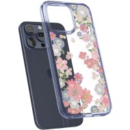 Удароустойчив твърд кейс за iPhone 15 Pro от Spigen Ultra Hybrid - Blossom