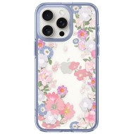 Удароустойчив твърд кейс за iPhone 15 Pro от Spigen Ultra Hybrid - Blossom