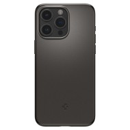 Тънък твърд кейс за iPhone 15 Pro Max от Spigen Thin Fit - Gunmetal