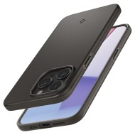 Тънък твърд кейс за iPhone 15 Pro Max от Spigen Thin Fit - Gunmetal