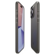 Тънък твърд кейс за iPhone 15 Pro Max от Spigen Thin Fit - Gunmetal