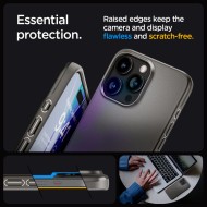 Тънък твърд кейс за iPhone 15 Pro Max от Spigen Thin Fit - Gunmetal