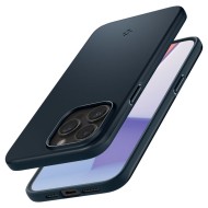 Тънък твърд кейс за iPhone 15 Pro Max от Spigen Thin Fit - Metal Slate