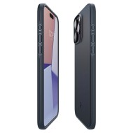 Тънък твърд кейс за iPhone 15 Pro Max от Spigen Thin Fit - Metal Slate