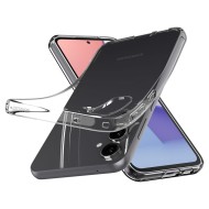 Удароустойчив, силиконов кейс за Samsung Galaxy S23 FE от Spigen Liquid Crystal - Прозрачен