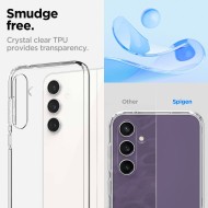 Удароустойчив, силиконов кейс за Samsung Galaxy S23 FE от Spigen Liquid Crystal - Прозрачен