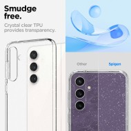 Удароустойчив, силиконов кейс за Samsung Galaxy S23 FE от Spigen Liquid Crystal - Glitter Crystal