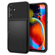 Твърд кейс със стойка за Samsung Galaxy S23 FE от Spigen Slim Armor CS - Черен