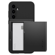 Твърд кейс със стойка за Samsung Galaxy S23 FE от Spigen Slim Armor CS - Черен