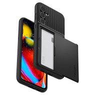 Твърд кейс със стойка за Samsung Galaxy S23 FE от Spigen Slim Armor CS - Черен