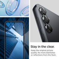 2 броя комплетки от протектори за обектви на камерата на Samsung Galaxy S23 FE от Spigen Optik Tr - Черен 