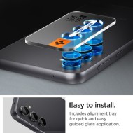 2 броя комплетки от протектори за обектви на камерата на Samsung Galaxy S23 FE от Spigen Optik Tr - Черен 