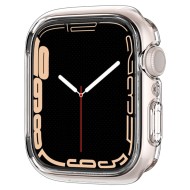 Удароустойчив кейс с протектор за Apple Watch 7/8/9 (45mm) от Spigen Ultra Hybrid - Прозрачен