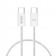25см кабел USB-C към USB-C с Power Delivery 60W / 3A от Tech-Protect UltraBoost Classic - Бял