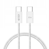 100см кабел USB-C към USB-C с Power Delivery 60W / 3A от Tech-Protect UltraBoost Classic - Бял