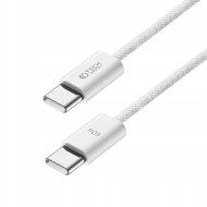 100см кабел USB-C към USB-C с Power Delivery 60W / 3A от Tech-Protect UltraBoost Classic - Бял