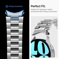 Стомамена верижка за Samsung Galaxy Watch 6 (44mm) от Spigen Modern Fit Band - Сребрист