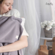 Памучно одеяло 80x100cm от Cotton Hug Органик – Лавандула