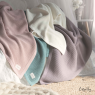Памучно одеяло 80x100cm от Cotton Hug Органик – Лавандула