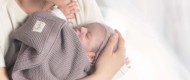 Памучно одеяло 80x100cm от Cotton Hug Органик – Лавандула