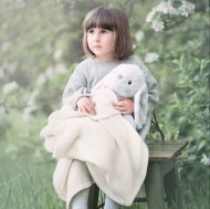 Памучно одеяло 80x100cm от Cotton Hug Органик – Облаче