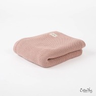Памучно одеяло 80x100cm от Cotton Hug Органик – Роза