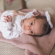 Памучно одеяло 80x100cm от Cotton Hug Органик – Роза