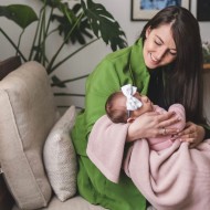 Памучно одеяло 80x100cm от Cotton Hug Органик – Роза