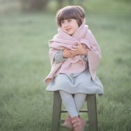 Памучно одеяло 80x100cm от Cotton Hug Органик – Роза