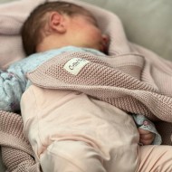 Памучно одеяло 80x100cm от Cotton Hug Органик – Роза