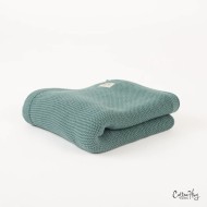 Памучно одеяло 80x100cm от Cotton Hug Органик – Салвия