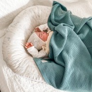 Памучно одеяло 80x100cm от Cotton Hug Органик – Салвия