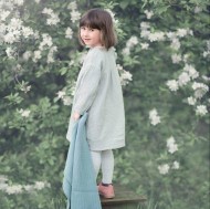 Памучно одеяло 80x100cm от Cotton Hug Органик – Салвия