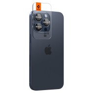 2бр комплекти от протектори за камера на iPhone 14 Pro / Pro Max / 15 Pro / Pro Max от Spigen Optik Tr - Blue Titanium