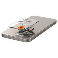 2бр комплекти от протектори за камера на iPhone 14 Pro / Pro Max / 15 Pro / Pro Max / 16 Pro / Pro Max от Spigen Optik Tr - Natural Titanium