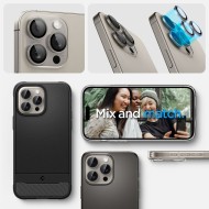 2бр комплекти от протектори за камера на iPhone 14 Pro / Pro Max / 15 Pro / Pro Max / 16 Pro / Pro Max от Spigen Optik Tr - Natural Titanium