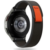 Текстилна каишка за Samsung Galaxy Watch 4/5/5 Pro/6/7/FE от Tech-Protect Nylon - Черен / Оранжев