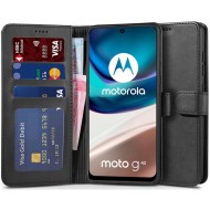 Кожен тефтер за Motorola Moto G42 от Tech-Protect Wallet - Черен