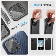 2 броя протектори за камера на iPhone 14 Pro / Pro Max - 15 Pro / Pro Max от Spigen Optik.TR - Прозрачни