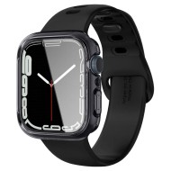 Удароустойчив кейс с протектор за Apple Watch 7/8/9 (41mm) от Spigen Ultra Hybrid - Space Crystal