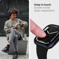 Удароустойчив кейс с протектор за Apple Watch 7/8/9 (41mm) от Spigen Ultra Hybrid - Space Crystal