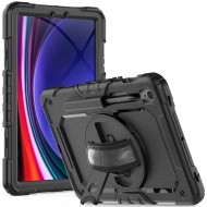 360 градусов калъф за таблет Samsung Galaxy Tab S9 (11.0") / S9 FE / S10 FE / S10 Lite 10.9" от Tech-Protect Solid360 - Черен