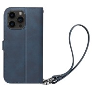 Кожен тефтер за iPhone 15 Pro от Spigen Wallet "S" Pro - Navy
