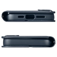 Кожен тефтер за iPhone 15 Pro от Spigen Wallet "S" Pro - Navy