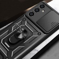 Удароустойчив калъф за Samsung Galaxy S23 FE от Tech-Protect CamShield Pro - Черен
