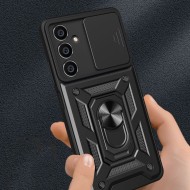 Удароустойчив калъф за Samsung Galaxy S23 FE от Tech-Protect CamShield Pro - Черен