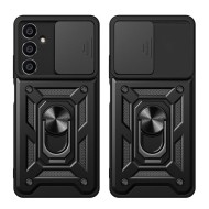 Удароустойчив калъф за Samsung Galaxy S23 FE от Tech-Protect CamShield Pro - Черен